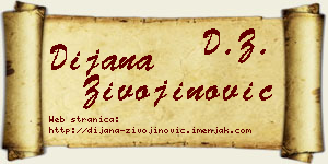Dijana Živojinović vizit kartica